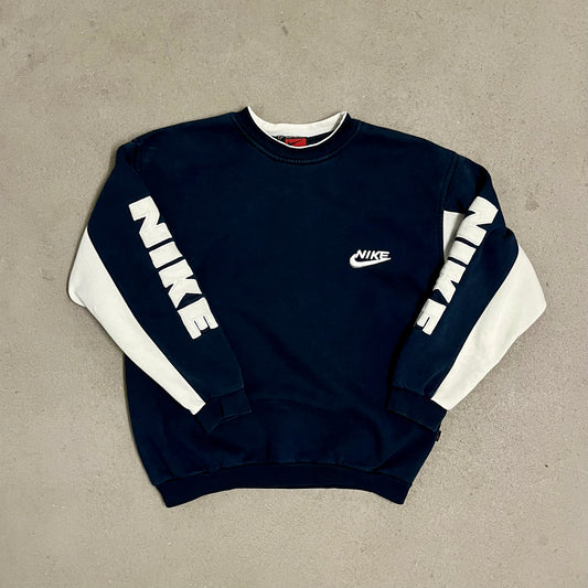 Vintage 90s Blue Nike Sweater - L