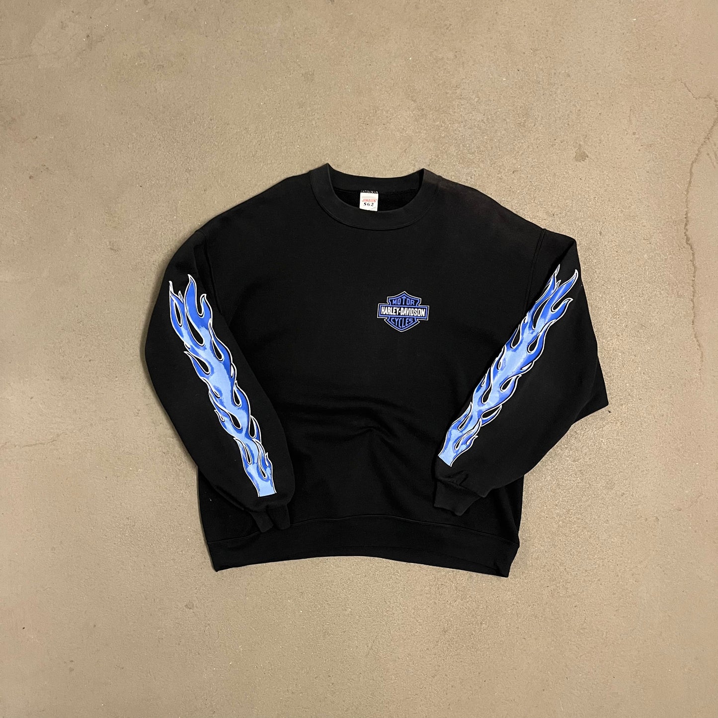 Vintage Black Harley Davidson Sweater - L