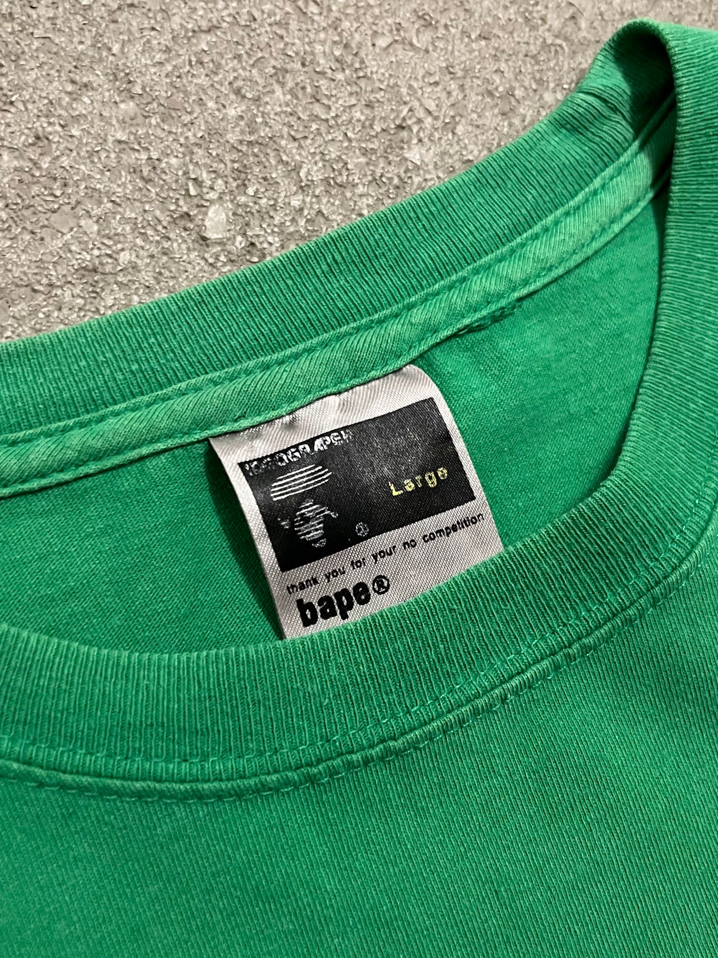 Vintage Green Bape Tee - M