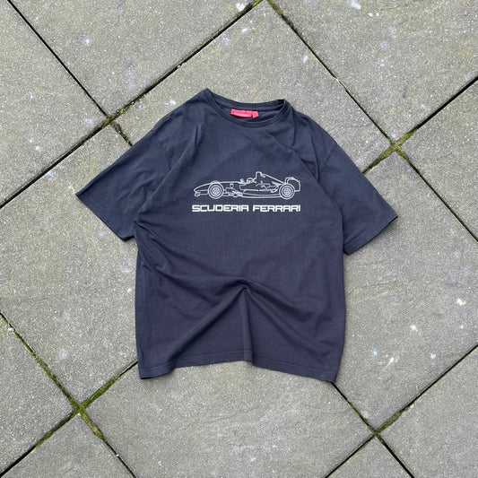 Vintage Black Ferrari Tee - L