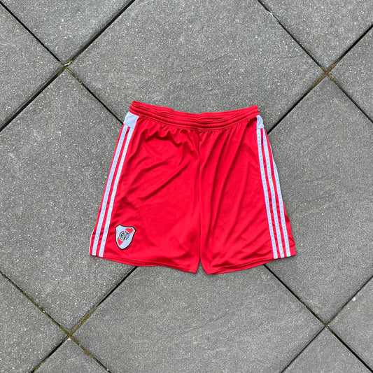 2017 Red Adidas River Plate Shorts - L