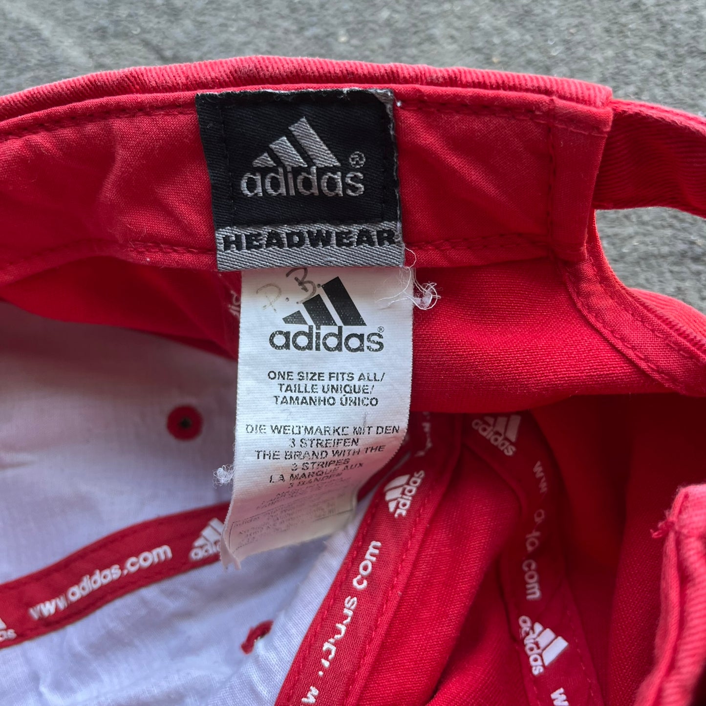 Vintage Red Adidas Cap