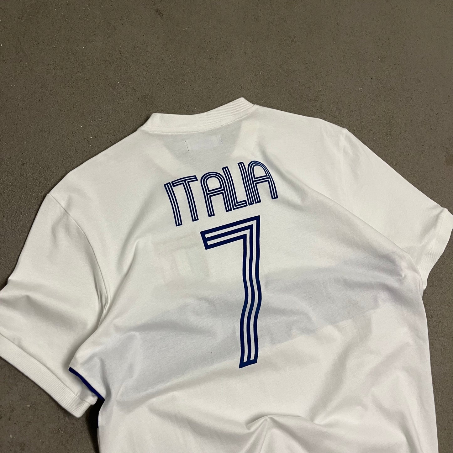 White Adidas Italia Tee - L