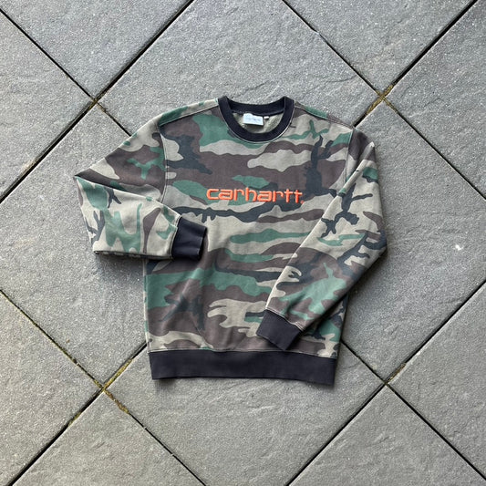 Green Camo Carhartt Sweater - L