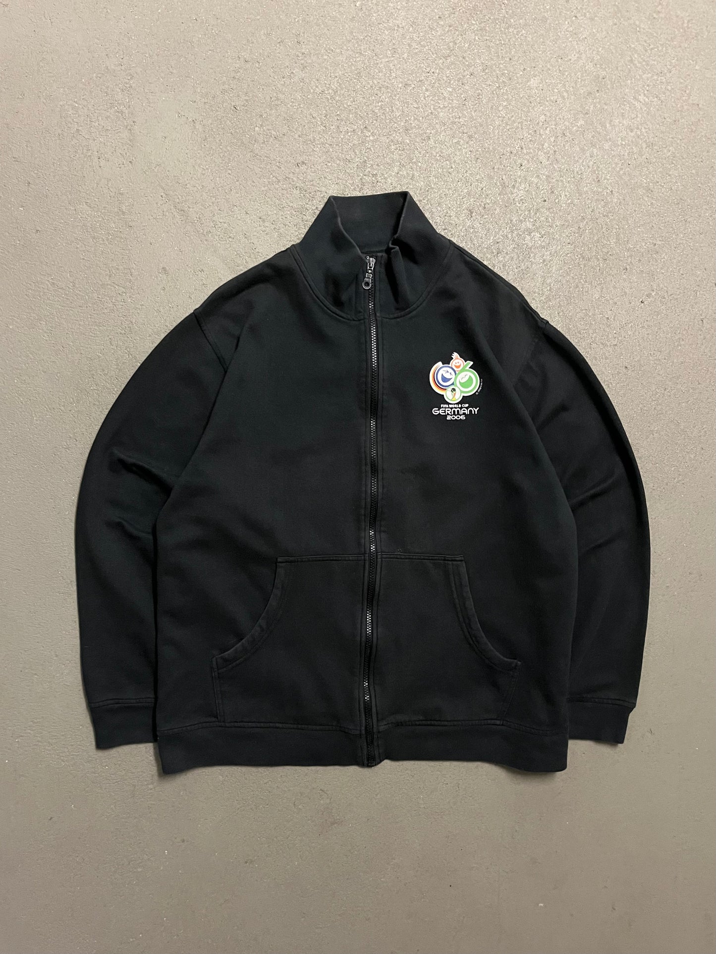 Vintage 2006 Black World Cup Zip Up - L
