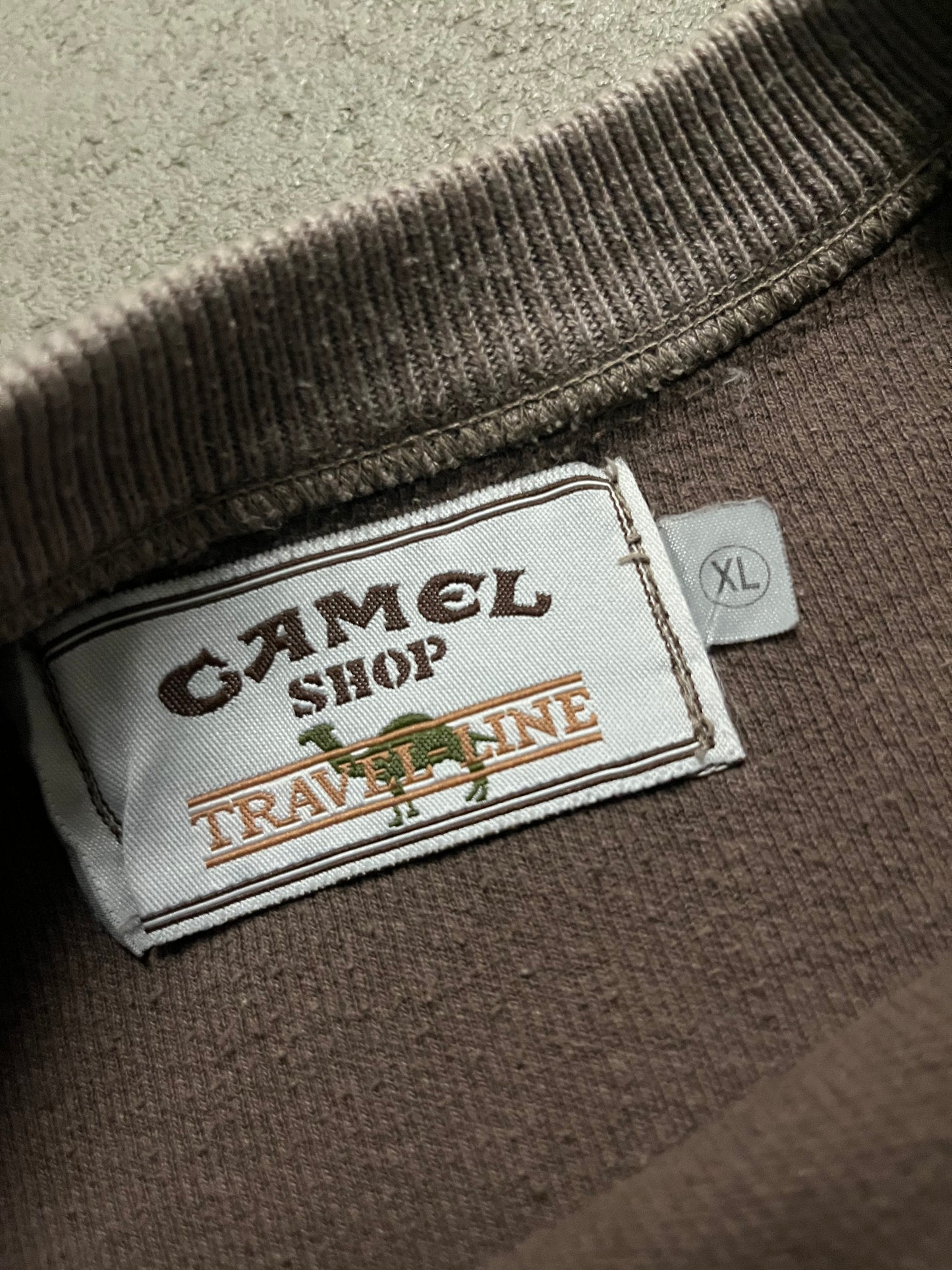 Vintage 90s Brown Camel Knit Sweater - L