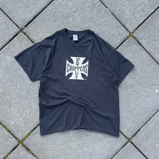 Vintage Black West Coast Choppers Tee - M
