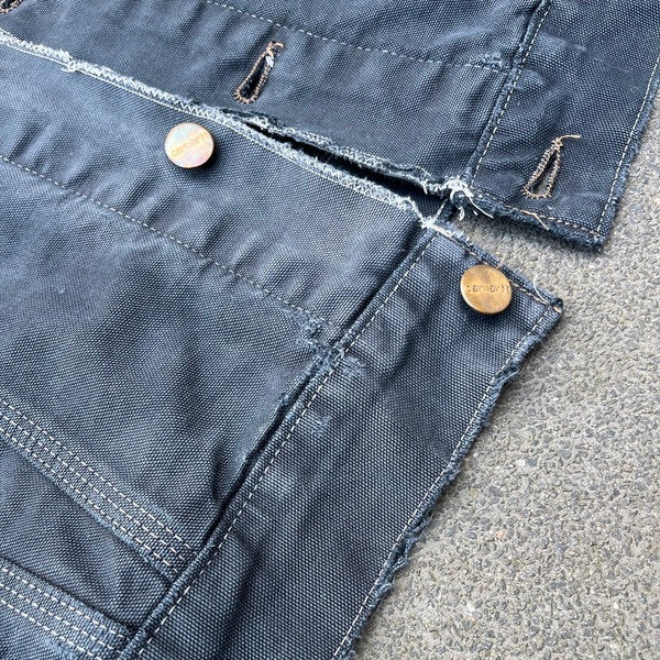 Vintage Black Faded Carhartt Jacket - L