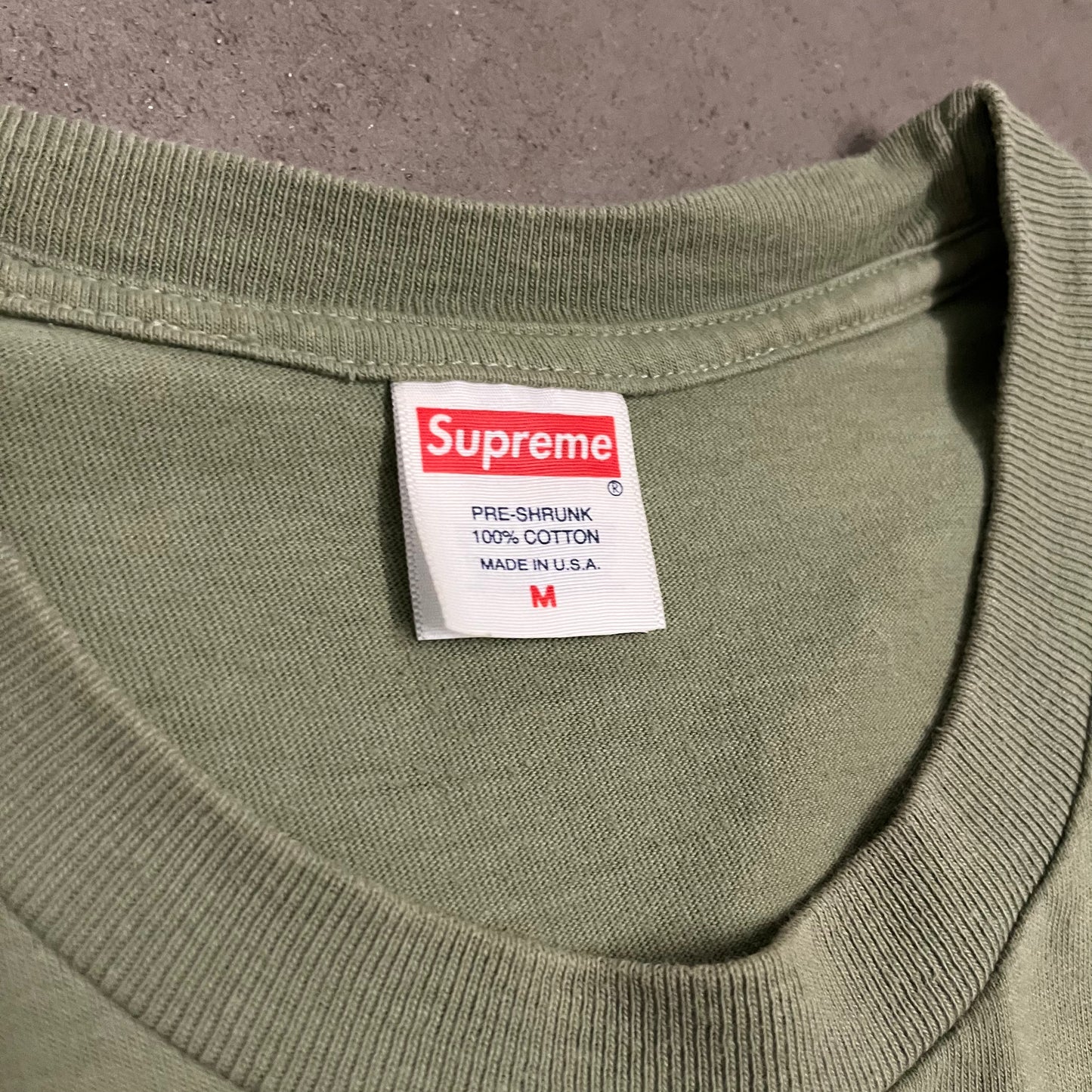 Green Supreme Trash Tee - M