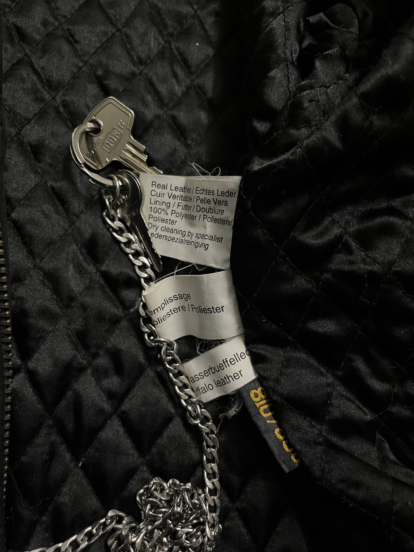 Vintage Black Buffalo Leather Jacket - XL