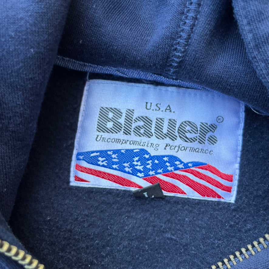 Blue Blauer Zip Hoodie - L