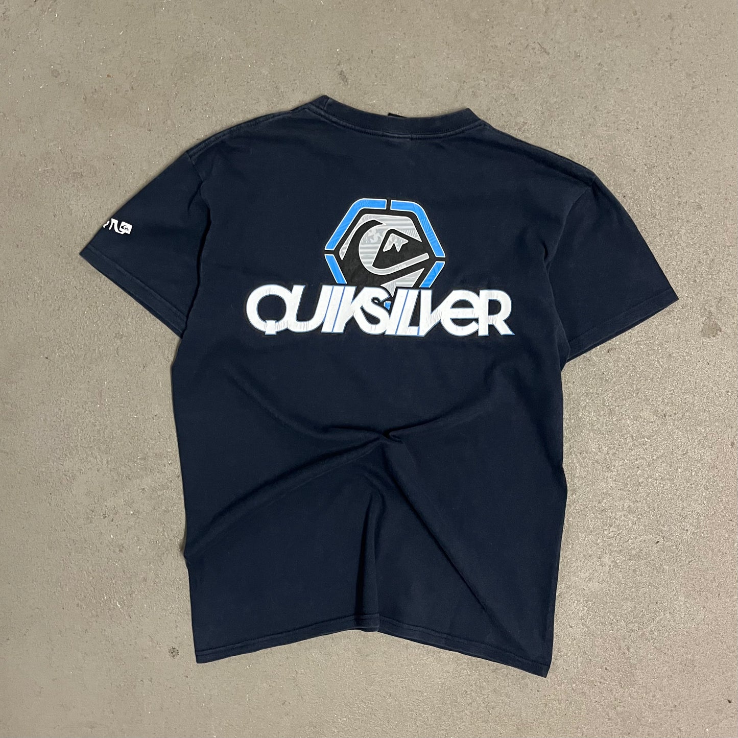 Vintage Y2K Blue Quicksilver Tee - M