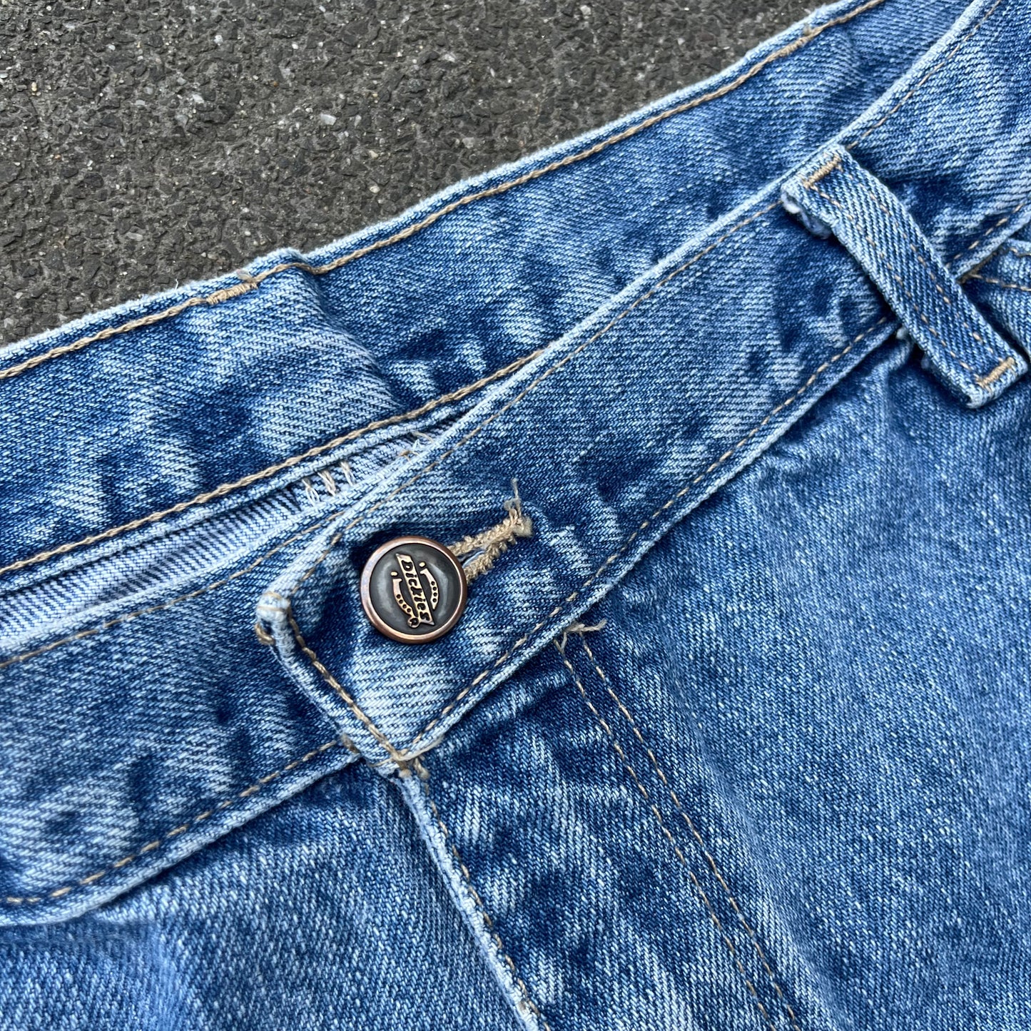 Vintage Blue Dickies Carpenter Jeans Shorts - 40