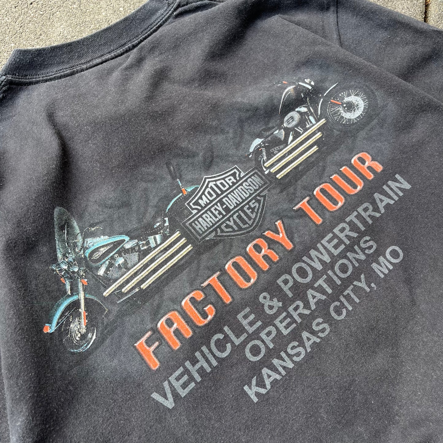 2007 Black Harley Davidson Tee - M