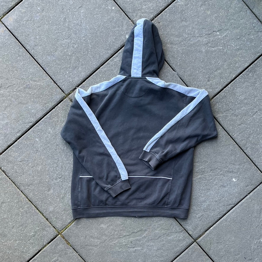 Vintage Black Nike Zip Hoodie - XL
