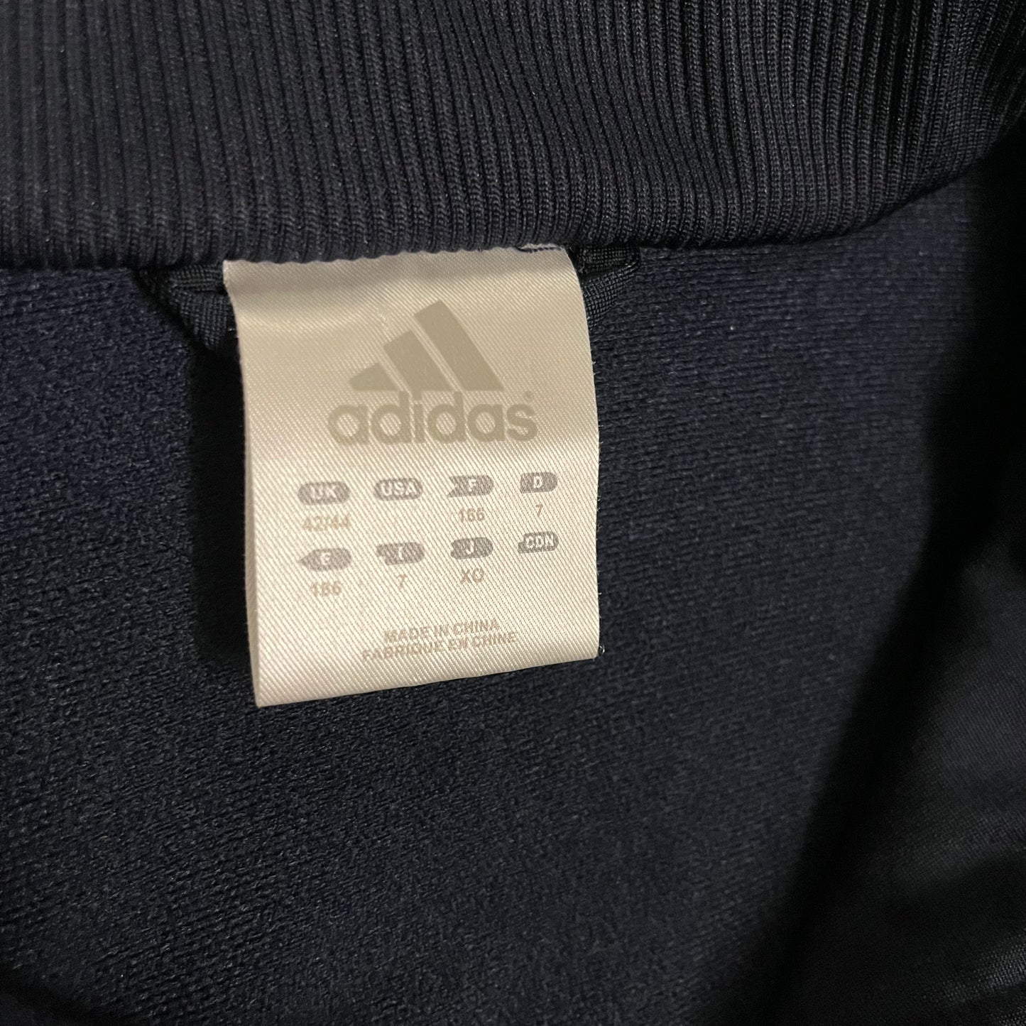 Vintage 2002 Silver Blue Adidas Track Jacket - L