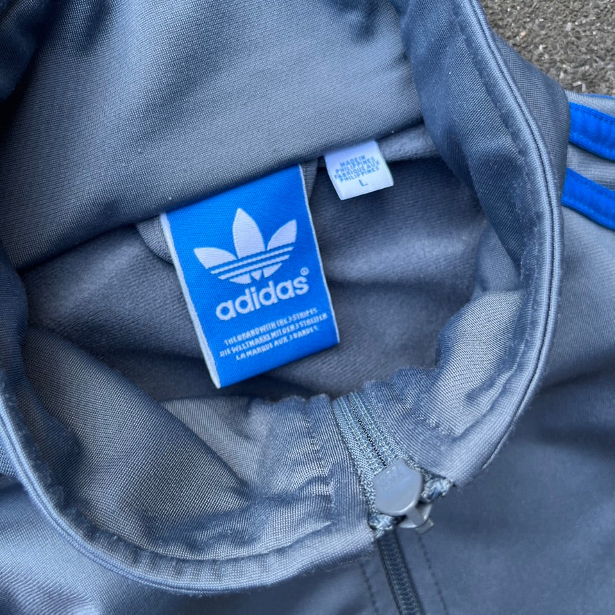 2011 Silver Adidas Firebird Track Jacket - L