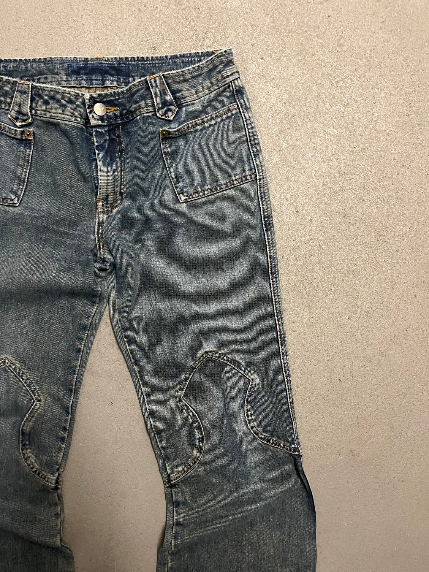 Vintage Y2K Fishbone Bootcut Jeans - M (W)