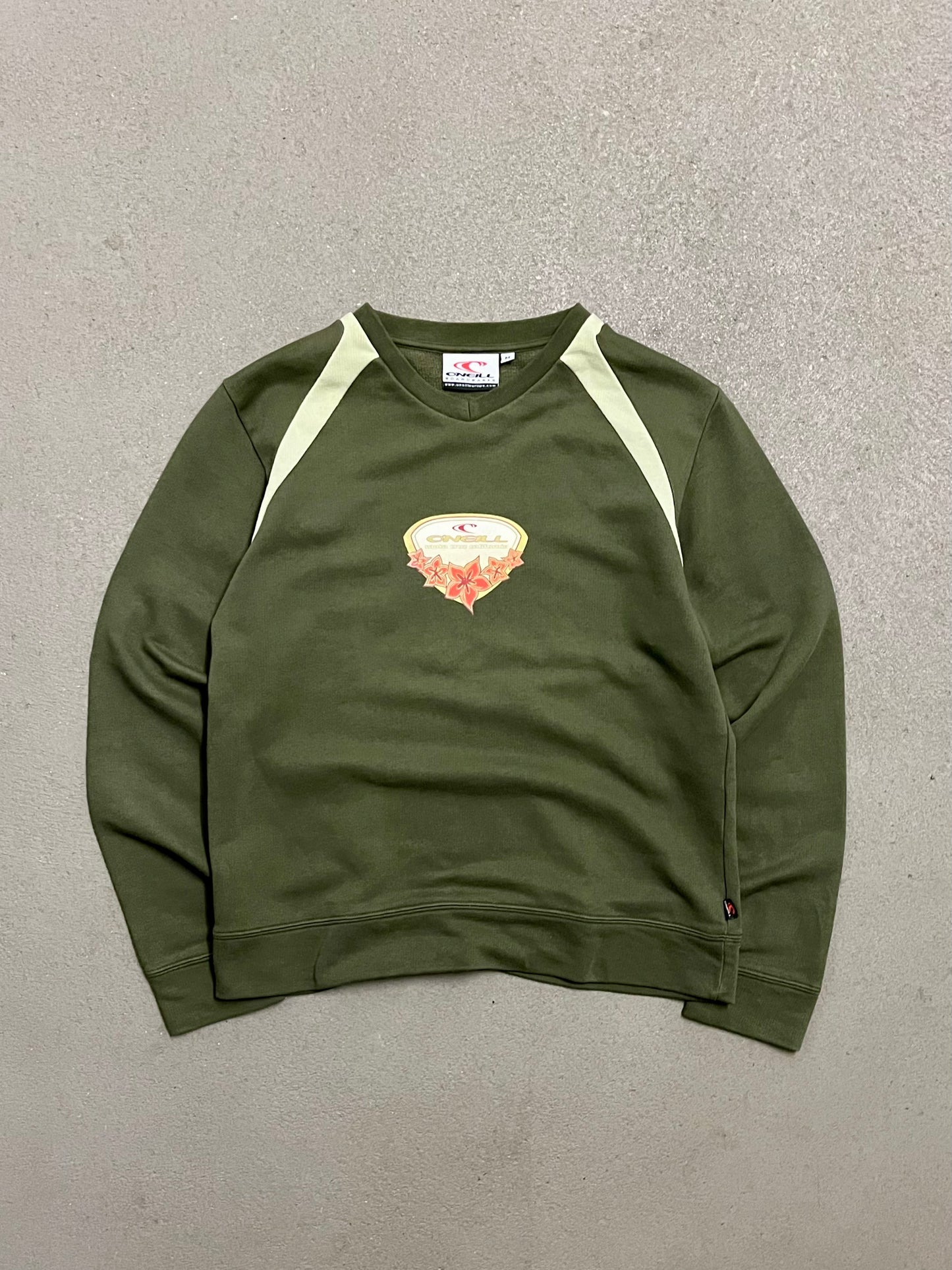 Vintage Y2K Green O'Neill Santa Cruz California Sweater - M (W)