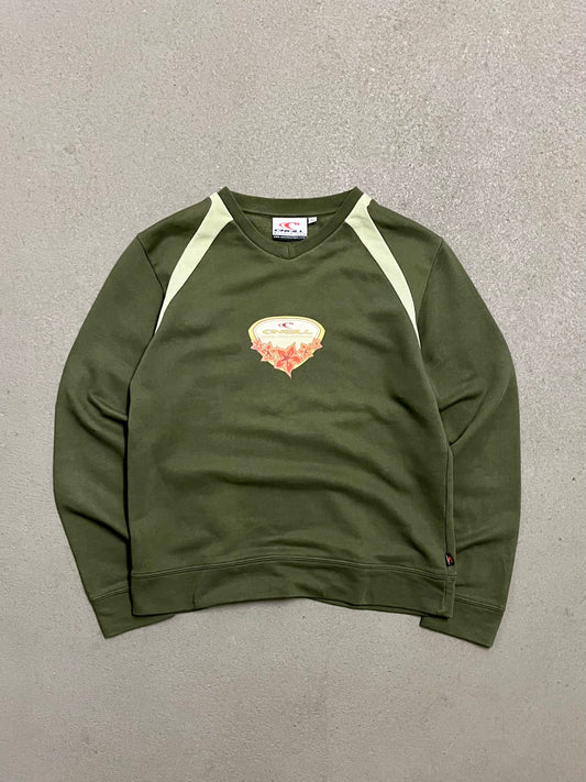 Vintage Y2K Green O'Neill Santa Cruz California Sweater - M (W)