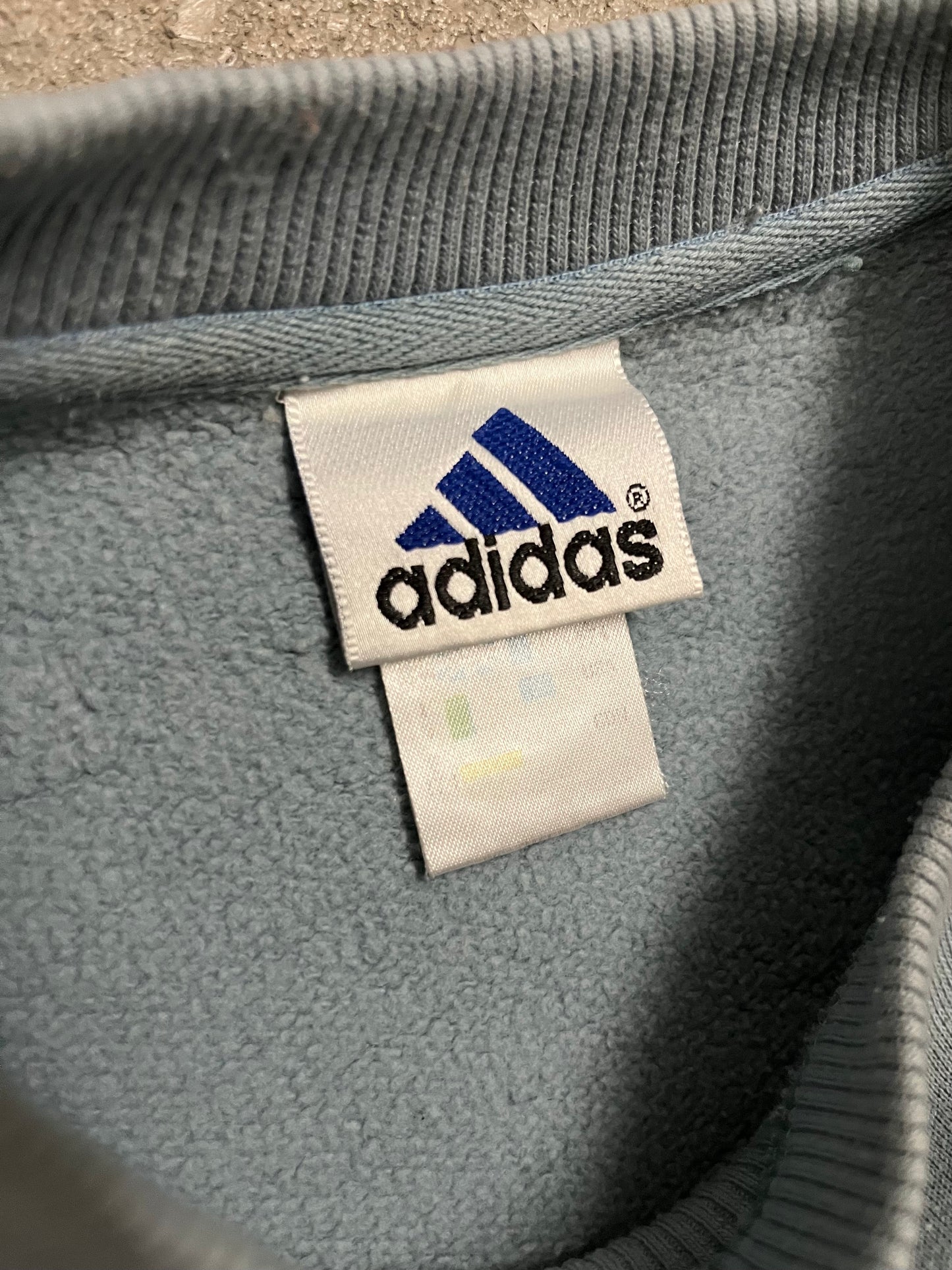 Vintage Y2K 2001 Baby Blue Adidas Sweater - M
