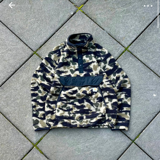 Green Camo Carhartt Fleece - M