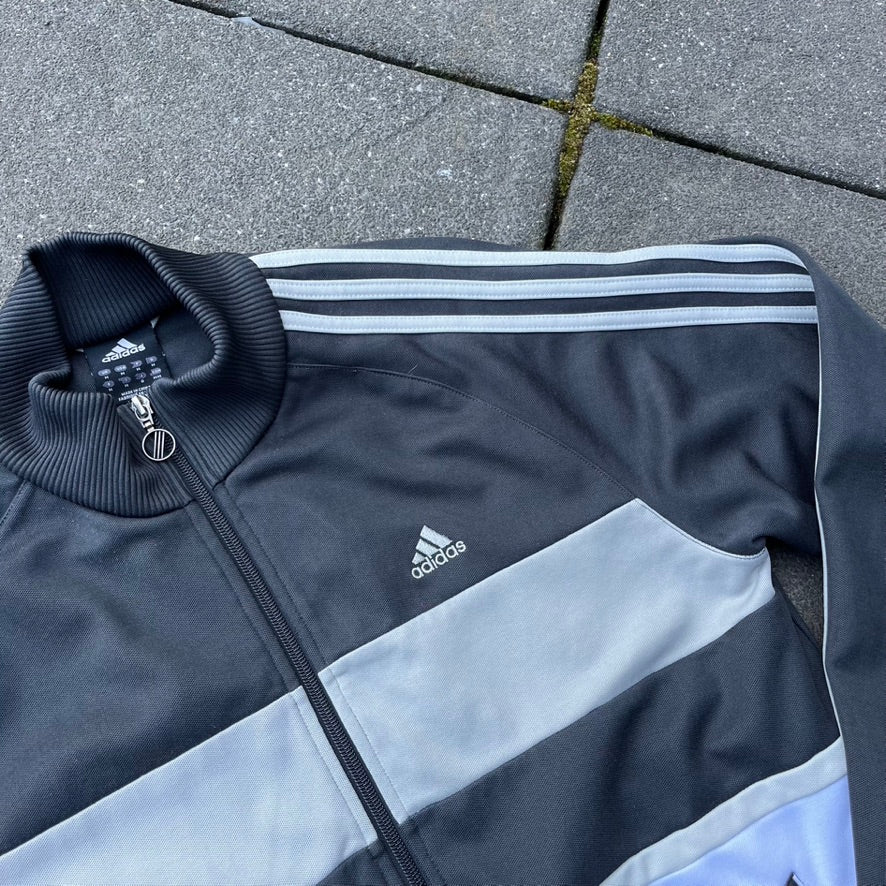 2008 Grey Adidas Track Jacket - M
