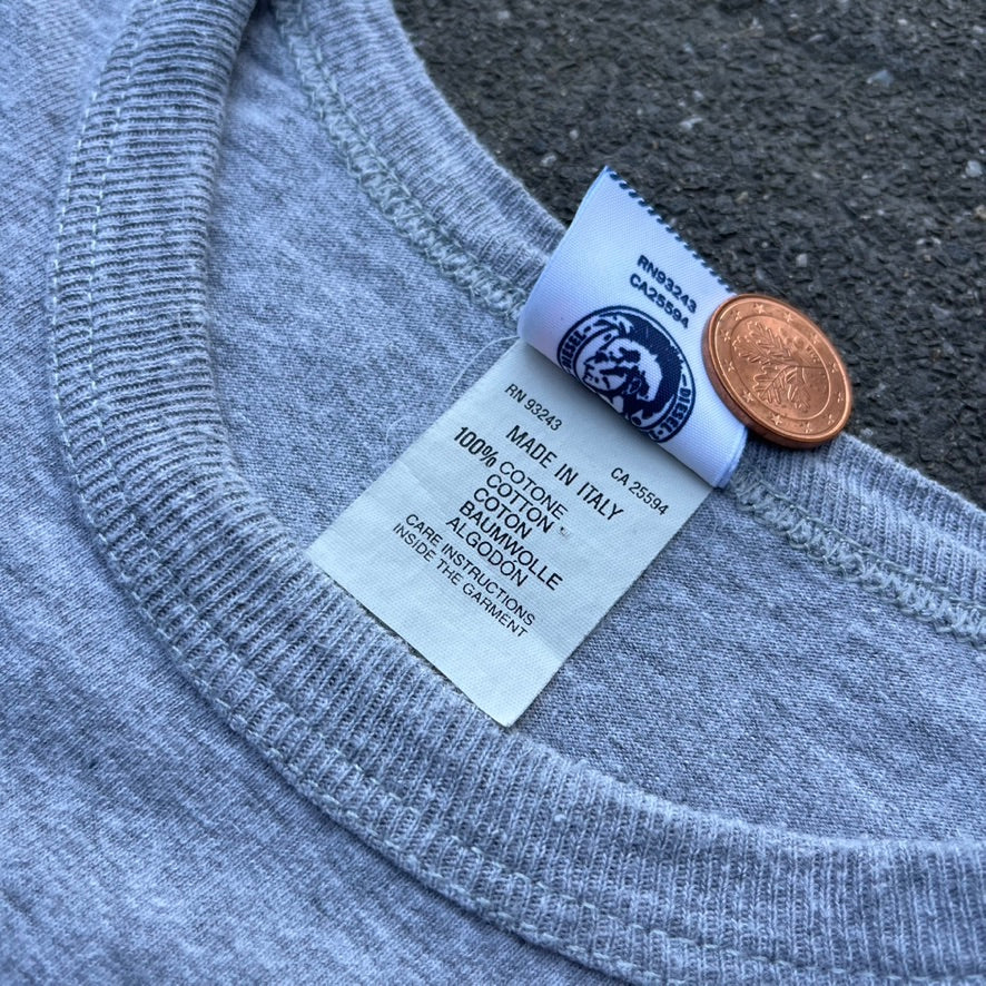 Vintage Grey Diesel Tee - M