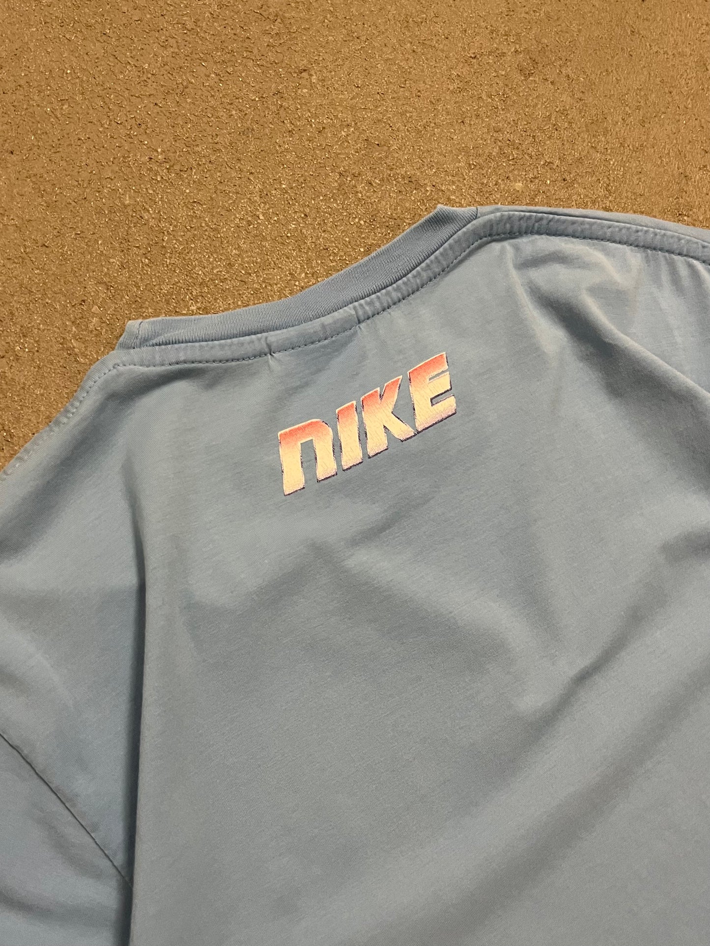 Vintage Y2K Blue Nike Tee - M