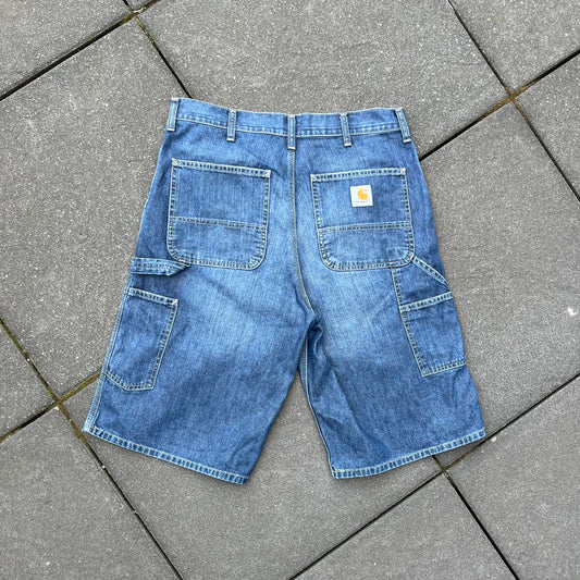 Blue Carhartt Carpenter Jeans Shorts - 32