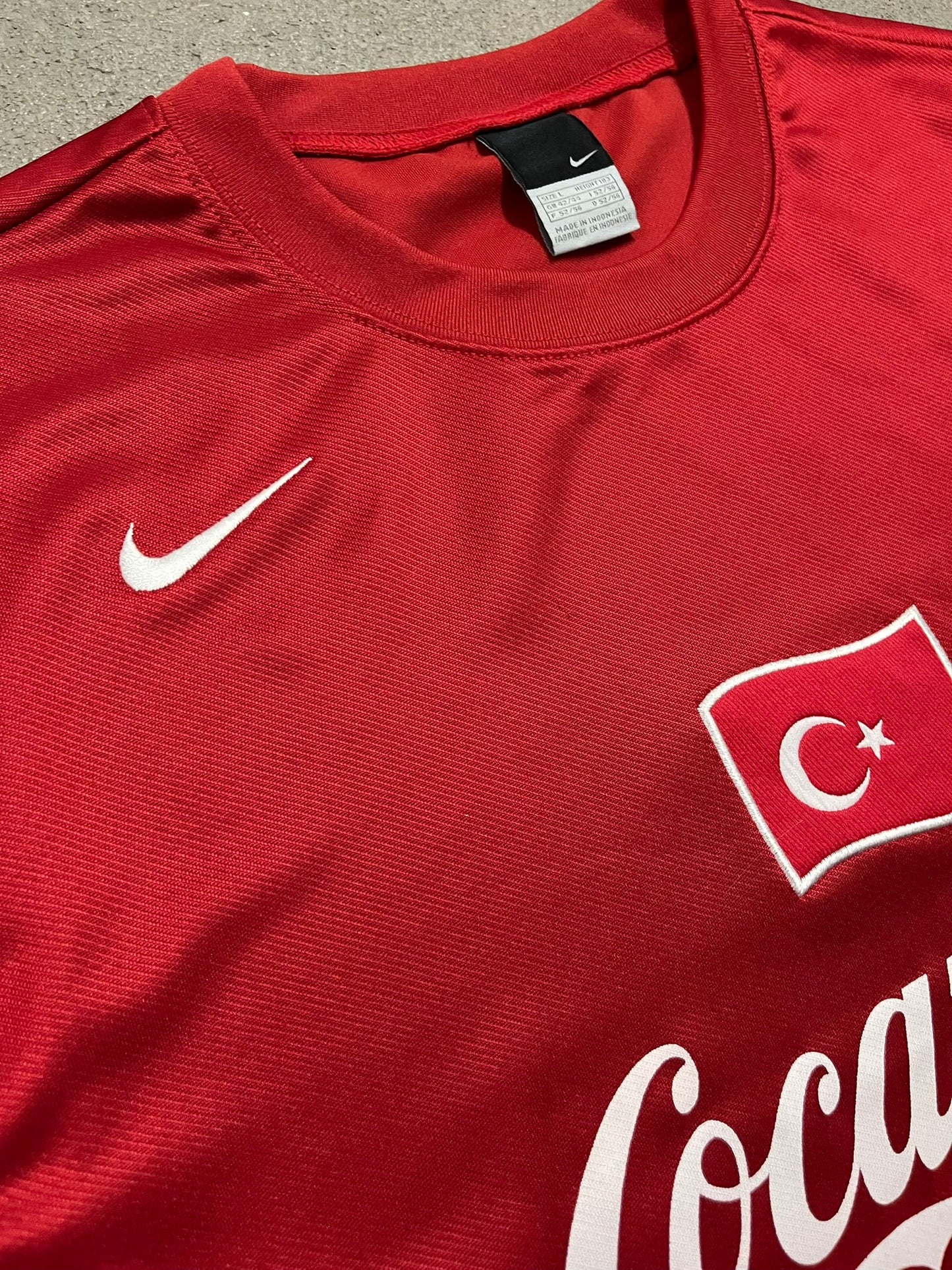 Vintag Red Nike Türkey Coca Cola Kit - L