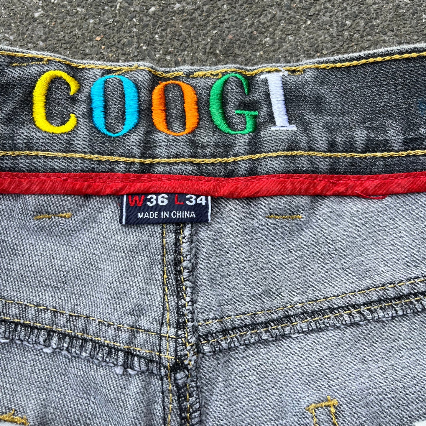 Vintage Y2K Grey Coogi Jeans Shorts - 36