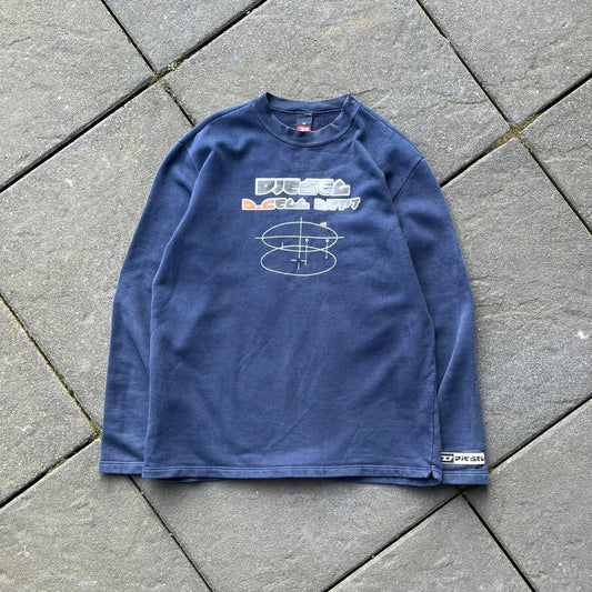 Vintage Blue Diesel Sweater - XL