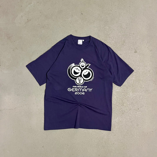 Vintage 2002 Blue Fifa World Cup 2006 Germany Tee - XL