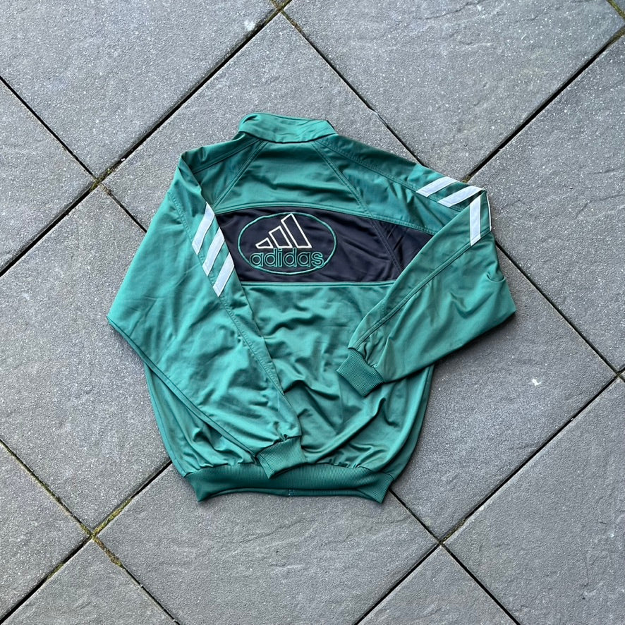 Vintage 1999 Green Adidas Track Jacket - L