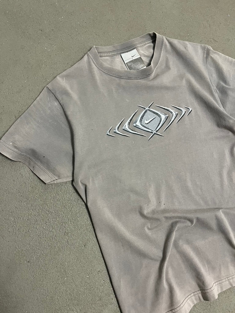 Vintage Y2K Grey Faded Nike Tee - M (W)