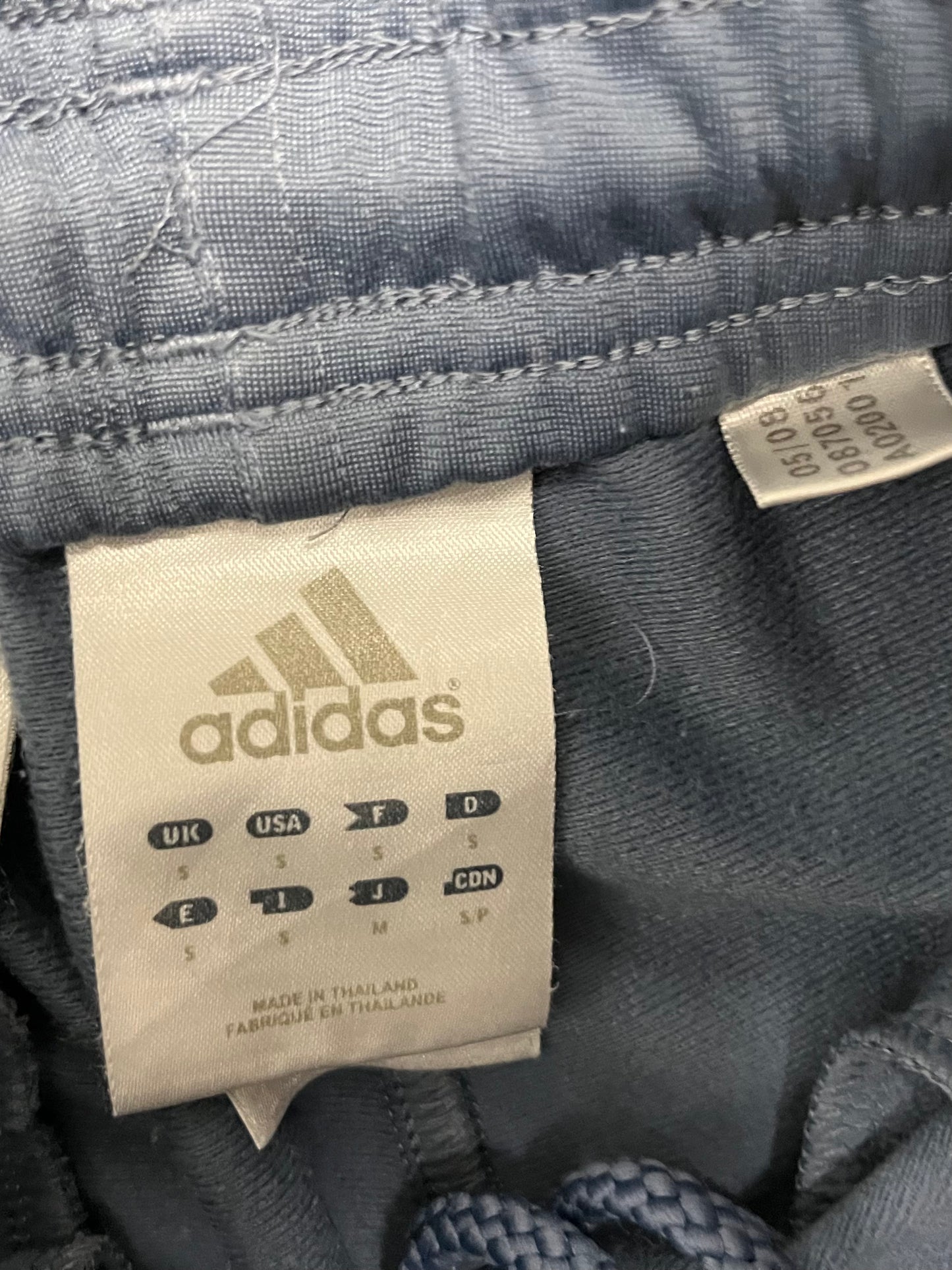 Vintage Y2K Silver Adidas Baggy Track Pants - S