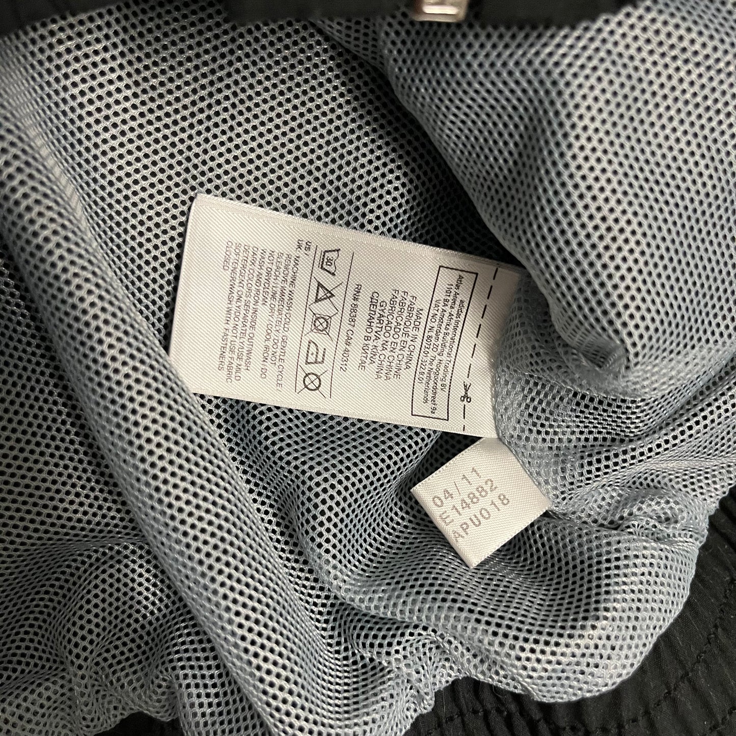 2011 Black Adidas Track Jacket - L