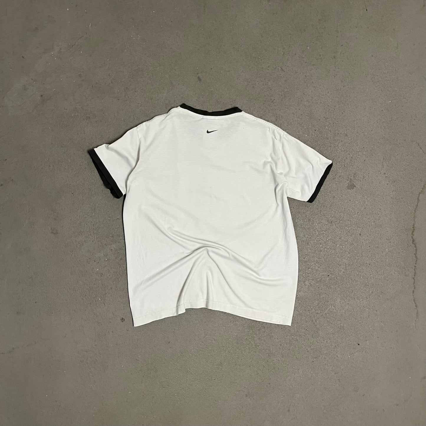 Vintage White Nike Force Ringer Tee - M