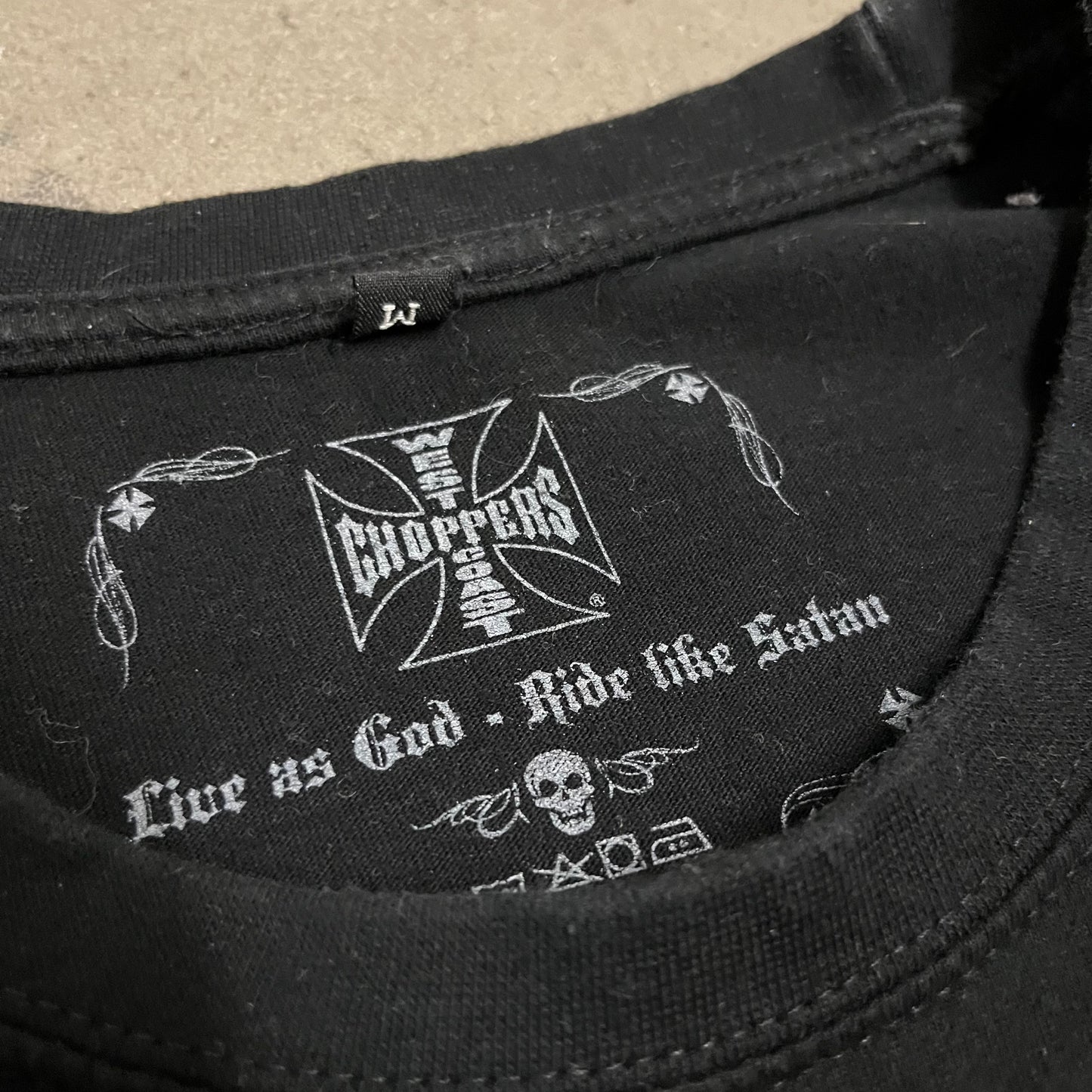 Black West Coast Choppers Tee - M