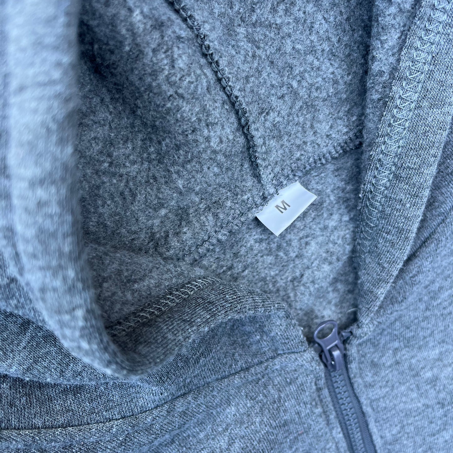 Vintage Grey Porsche Zip Hoodie - M