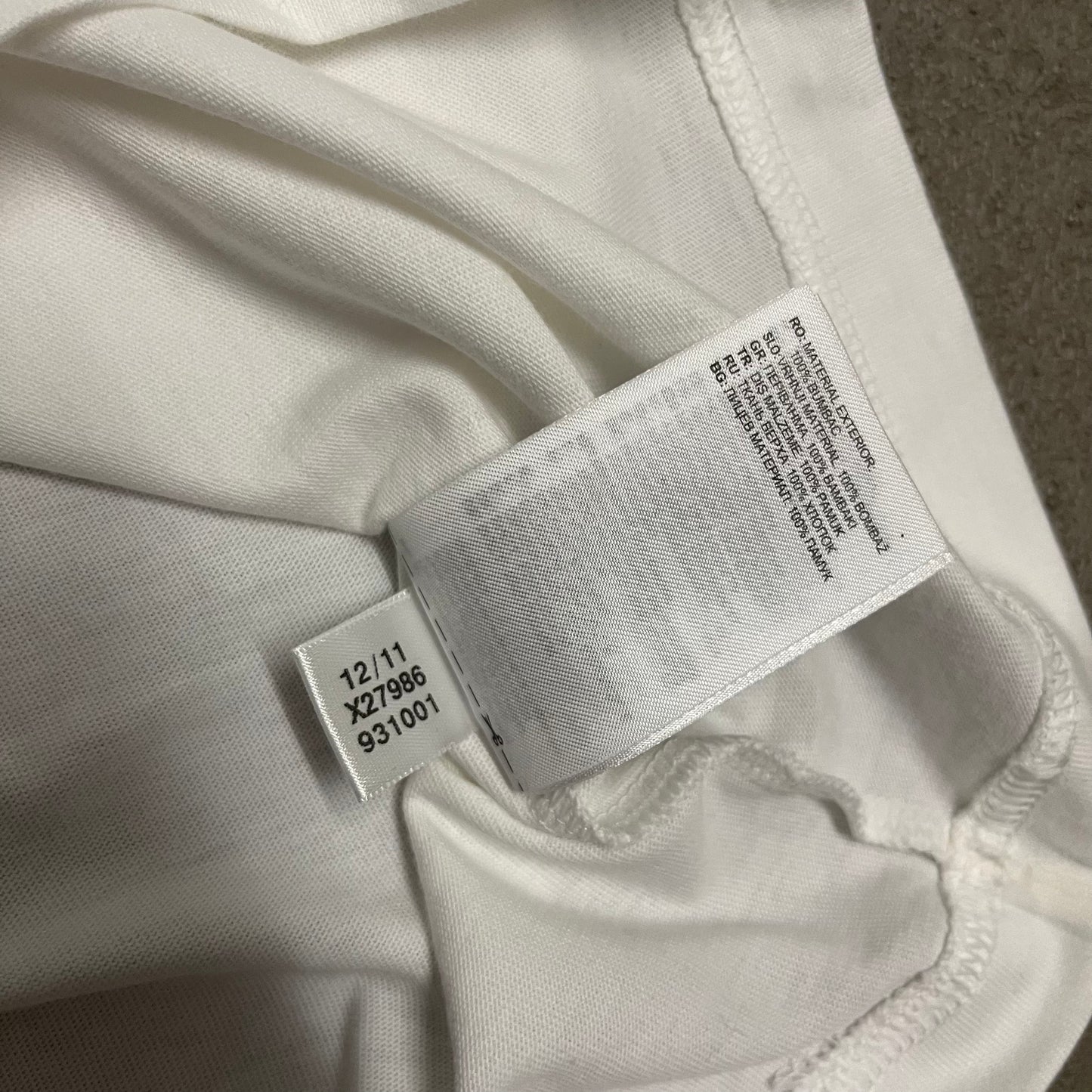 White Adidas Italia Tee - L