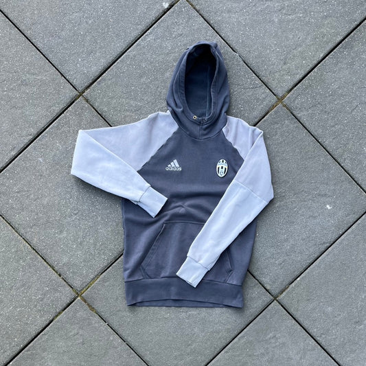 Vintage Grey Adidas Juventus Hoodie - L