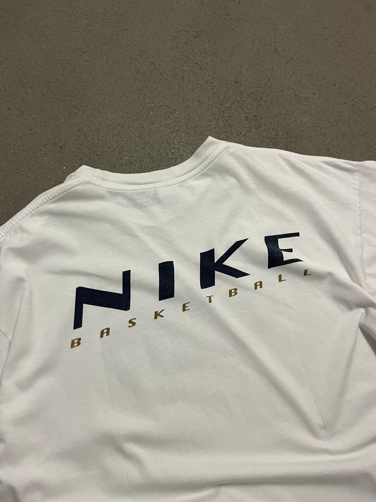 Vintage 90s White Nike Basketball Tee - XL