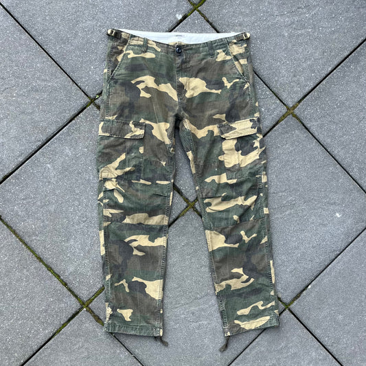 Vintage Green Carhartt Camo Pants - 34x32