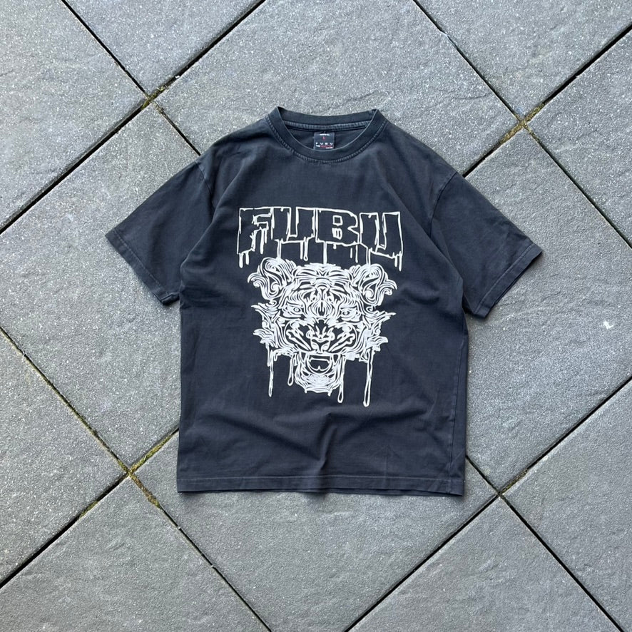 Vintage Y2K Black Fubu Tee - L