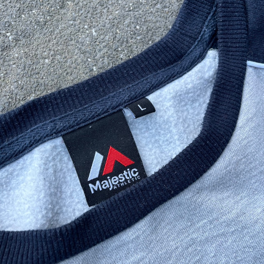 Vintage Grey Majestic Yankees Sweater - L