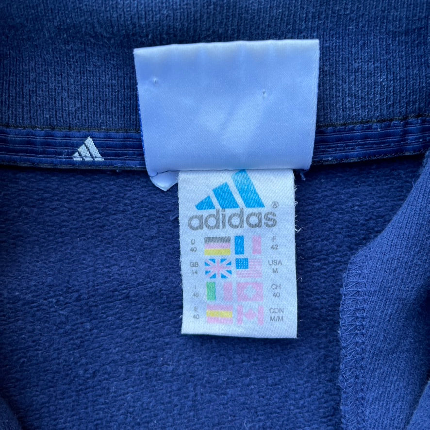 Vintage Blue Adidas Zip Up - M