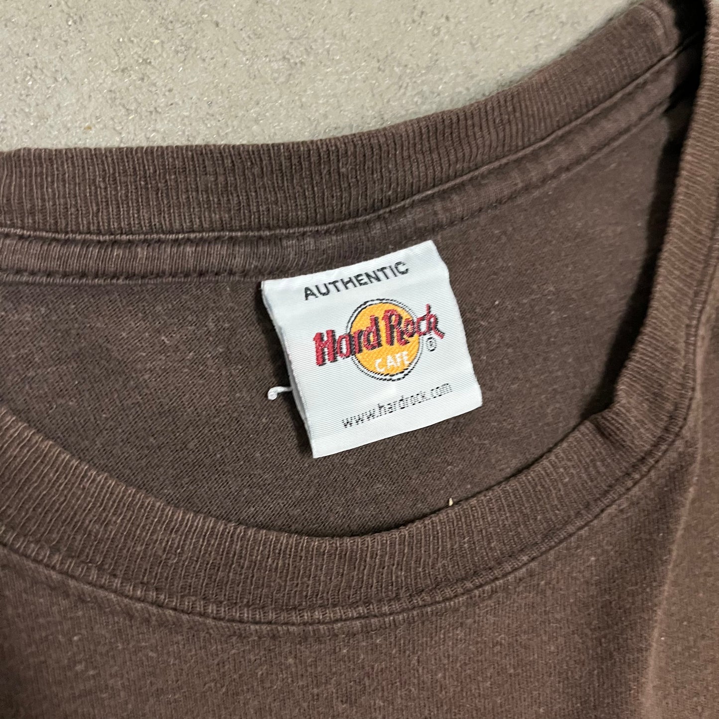 Vintage Brown Hard Rock Amsterdam Tee - XL