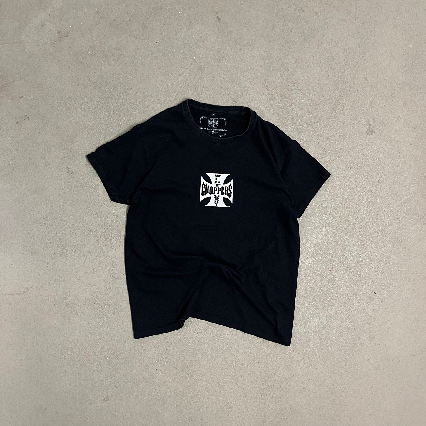 Black White West Coast Choppers Tee - M